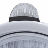 Black Guide 682-C Headlight H4 w/ 34 Amber LED & LED Signal - Clear Lens