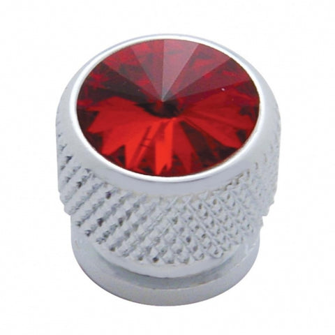 Chrome Bolt Head - Red Diamond