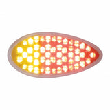 51 LED Duo Auxiliary/Utility Light - Red/Amber LED w/ Clear Lens