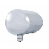 Stainless Peterbilt 359 Style Dual Headlight Assembly w/ 9 White LED Headlight w/ LED Position Light Bar