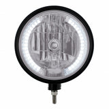 Black "Billet" Style Groove Headlight H4 Bulb w/ 34 White LED