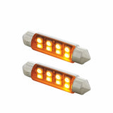 8-SMD High Power LED 211-2 Light Bulb - Amber (2 Pack)