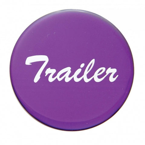 "Trailer" Glossy Air Valve Knob Sticker Only - Purple