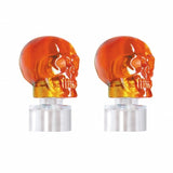 Stainless Bumper Guide Kit w/ Skull Top - Amber