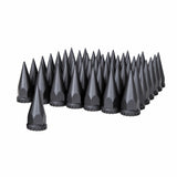 33mm x 4 3/4" Black Spike Nut Cover w/ Flange- Thread-On (60 Pack)