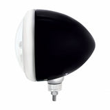 Black Guide Headlight 9007 Bulb w/ Amber LED Halo Rim