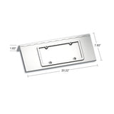 Stainless Steel Single License Plate/Swing Plate For 2007+ Peterbilt 388/389