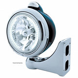 Black Guide 682-C Headlight H4 w/ White LED & LED Signal - Clear Lens