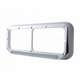 Sequential LED Dual Headlight Bezel (Driver) - Amber LED/Clear Lens