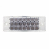 21 LED Rectangular Clearance/Marker Light - Amber LED/Clear Lens