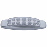10 LED Reflector Rectangular Clearance/Marker Light - Red LED/Clear Lens