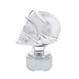 Chrome Skull Biker Thread-On Shift Knob & Adapter For Eaton Fuller Style 9/10 Shifter