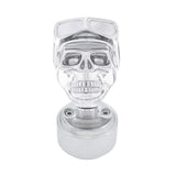 Chrome Skull Biker Thread-On Shift Knob & Adapter For Eaton Fuller Style 9/10 Shifter