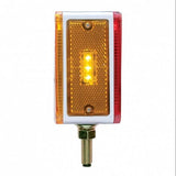 39 LED Reflector Double Face Turn Signal Light - Amber/Red Lens