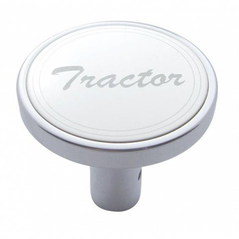 "Tractor" Long Air Valve Knob - Stainless Plaque w/ Cursive Script