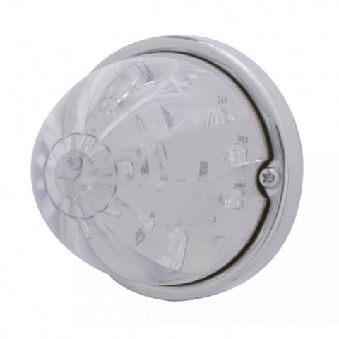 17 LED Watermelon Flush Mount Kit - Amber LED/Clear Lens