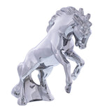 Chrome Die-Cast Fighting Stallion Hood Ornament