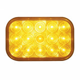 15 LED Rectangular Turn Signal - Amber LED/Amber Lens