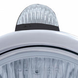 Black Guide 682-C Style Headlight H6024 & LED Turn Signal - Clear Lens