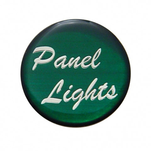 "Panel Lights" Glossy Dash Knob Sticker Only - Green