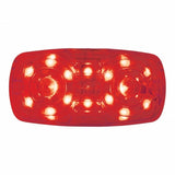 16 LED Rectangular Clearance/Marker Light w/ 2 Wires - Red LED/Red Lens