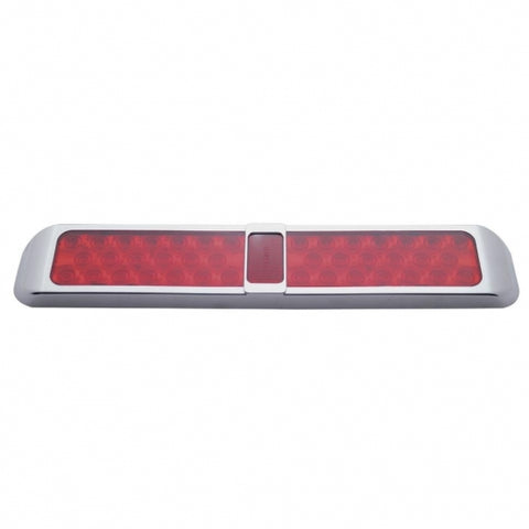 40 LED Stop, Turn & Tail Light w/ Bezel - Red LED/Red Lens