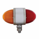 9 LED Dual Function Double Face "GLO" Light - Amber & Red LED/Amber & Red Lens