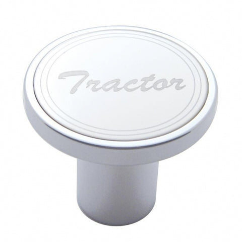 "Tractor" Air Valve Knob - Stainless Plaque w/ Tractor Script