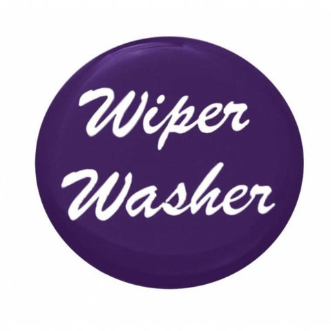 "Wiper/Washer" Glossy Dash Knob Sticker Only - Purple