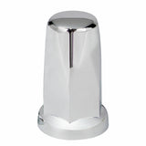33mm x 3 1/4" Chrome Plastic Tall Classic Nut Cover - Push-On (60 Pack)