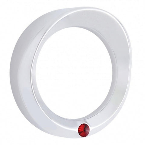 Kenworth Signature Speed/Tachometer Gauge Cover w/ Visor - Red Diamond