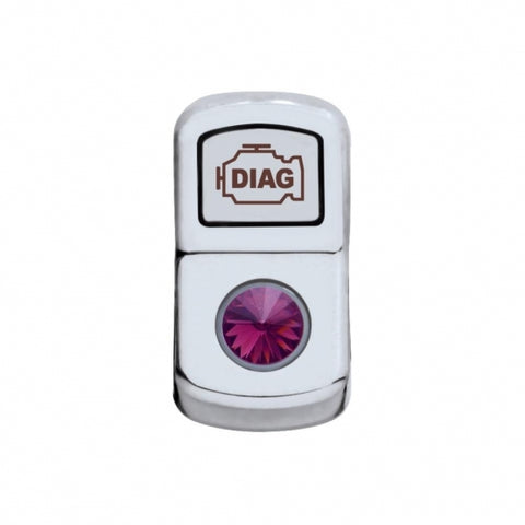 "Diagnostic" Rocker Switch Cover - Purple Diamond