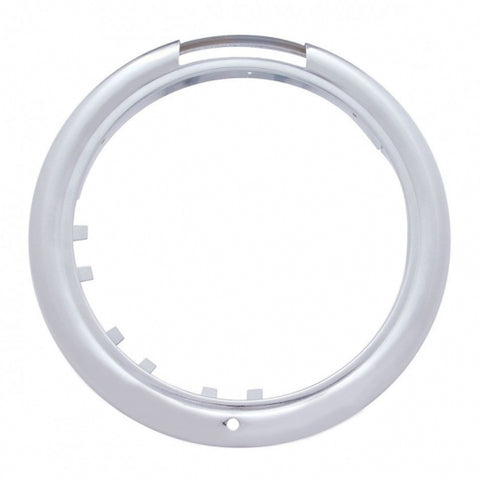 Stainless Classic Headlight Bezel w/ Turn Signal Cutout (Retail)