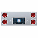 Stainless Rear Center Panel w/Four 7 LED 4" Light & Flat Bezel - Competition Series
