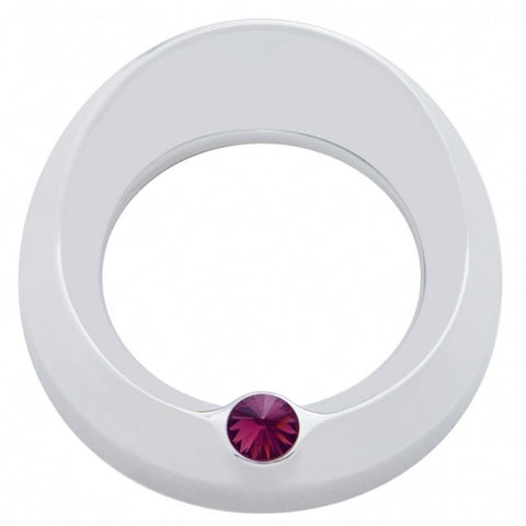 Freightliner/Peterbilt Signature Speed/Tachometer Gauge Cover w/ Visor - Purple Diamond