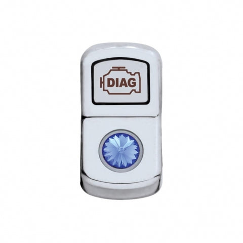"Diagnostic" Rocker Switch Cover - Blue Diamond