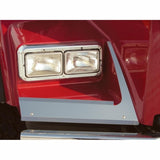 Stainless 2007+ Kenworth T800 Curved Glass Models Fender Guards