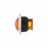 3 LED Mini Dual Function Clearance/Marker Light w/ Bezel - Amber LED/Amber Lens