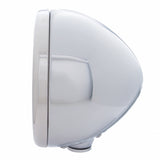 Chrome Classic Headlight Housing With Amber Signal Lens