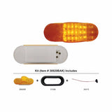 18 LED Mid-Trailer Turn Signal Light Kit - Amber LED/Amber Lens