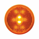 8 LED 2 1/2" Reflectorize Clearance/Marker Light Kit - Amber LED/Amber Lens