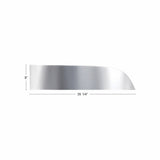 Stainless 8" Chopped Window Trim For Kenworth T680/T880 Trucks