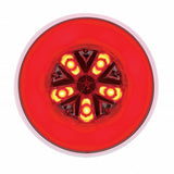 18 LED 4" "GLO" Stop, Turn & Tail Light Kit - Red Led/Red Lens