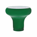 "Trailer" Deluxe Aluminum Screw-On Air Valve Knob w/Stainless Plaque - Emerald Green