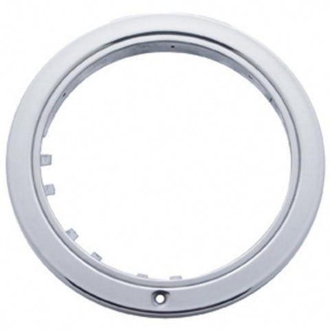 Stainless "Bullet" Headlight Bezel w/ Turn Signal Cutout