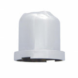 3/4" x 7/8" Chrome Plastic Skull Nut Cover - Push-On (10 Pack)