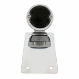 LED Chrome "Bobber" Style Vertical Tail Light With License Light - Smoke Lens