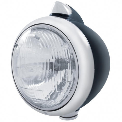 Black Guide 682-C Headlight H6024 & Original Style LED Signal - Clear Lens