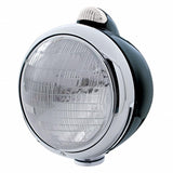 Black Guide 682-C Headlight 6014 & Dual Mode LED Signal - Clear Lens