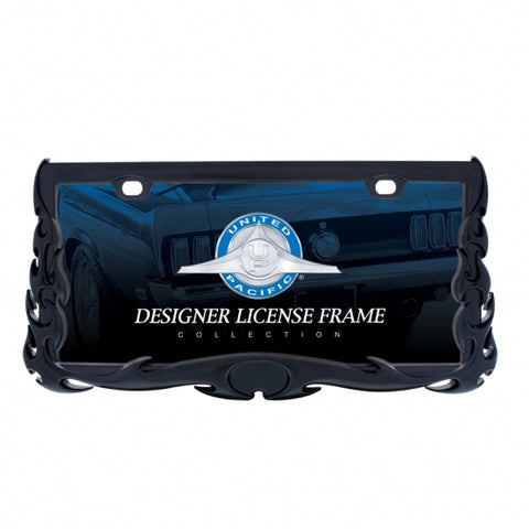 Flame License Frame - Black